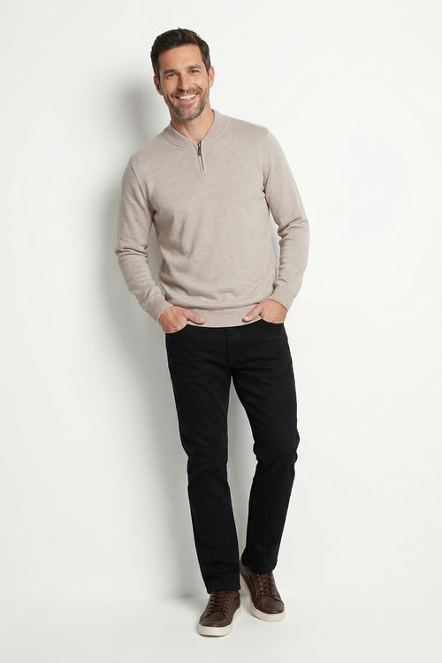 Calça Jeans Masculina Super Slim Preta Lisa