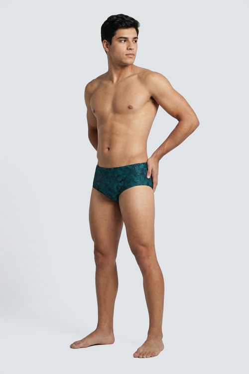 Sunga Masculina Verde Folhagem Tropical