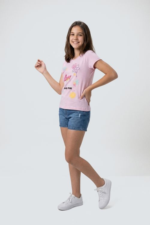 Blusa inf10/16nas silk coracao rosa claro