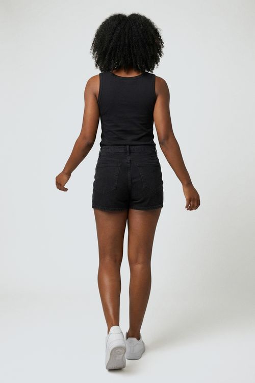 Regata fem promo alca larg cotton preto preto