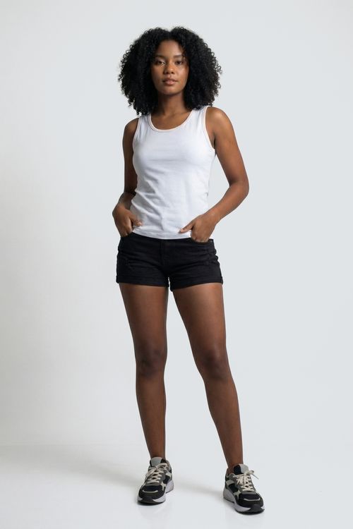 Regata fem promo alca larg cotton branco branco