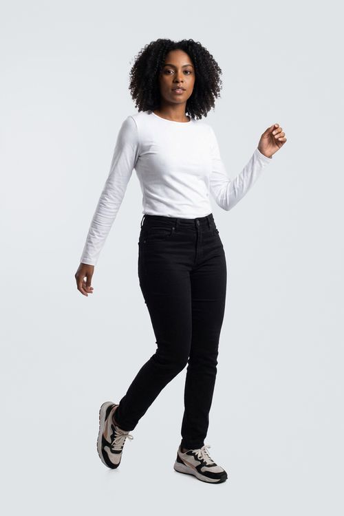 Blusa fem promo m/l basico branco branco