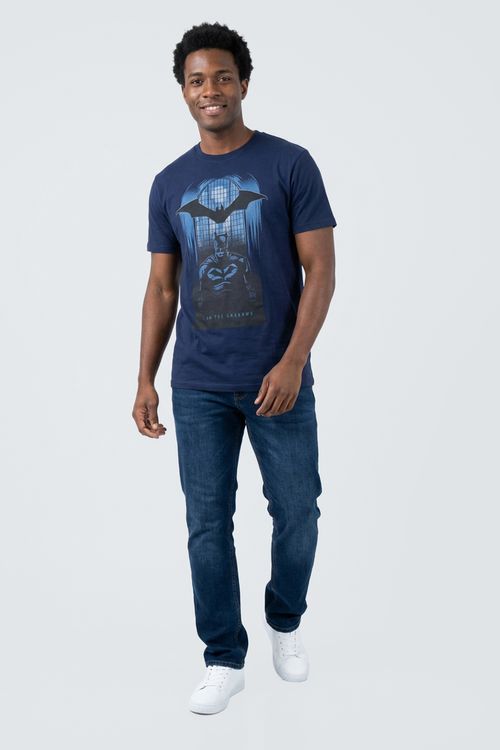 Camiseta masc promo rick and morty marin azul escuro