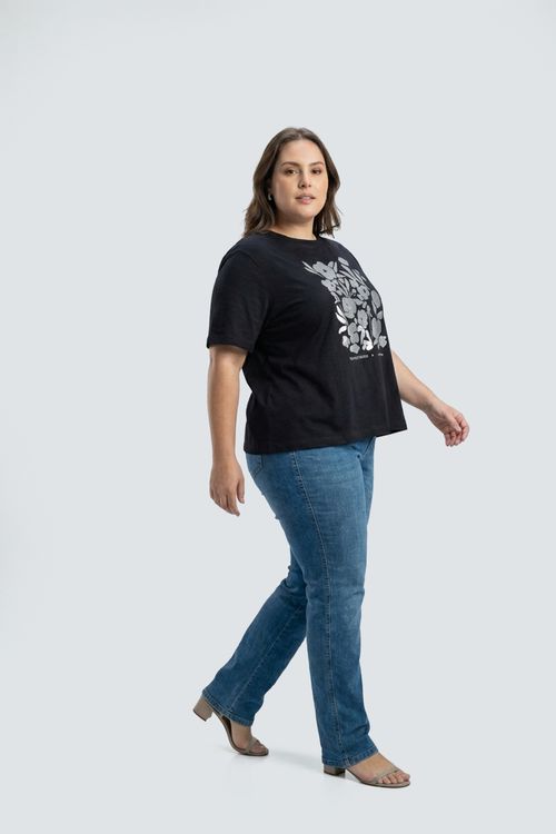 Blusa fpm promo m/c m/malha est loc pret preto