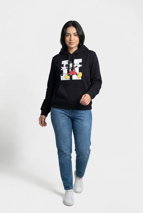 Top moletom fem fsh ffm060 capuz mickey preto