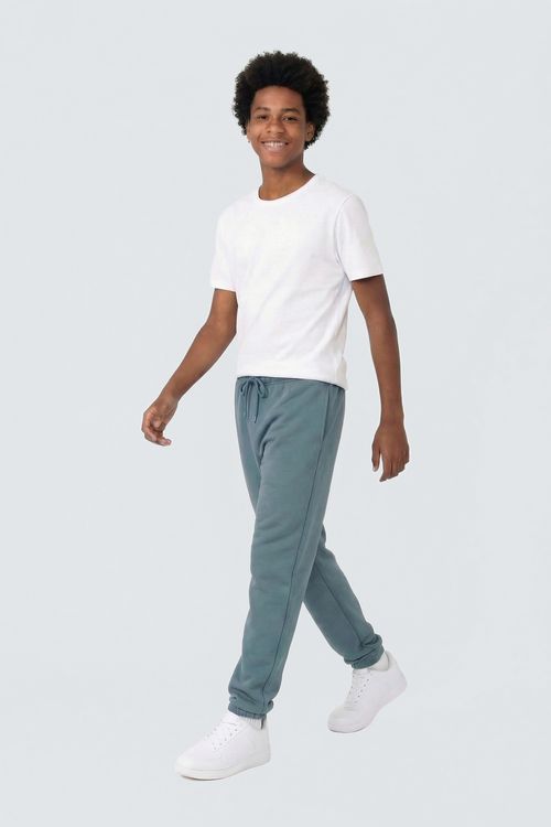 Calca mol 10/16nos liso cargo verde med verde medio