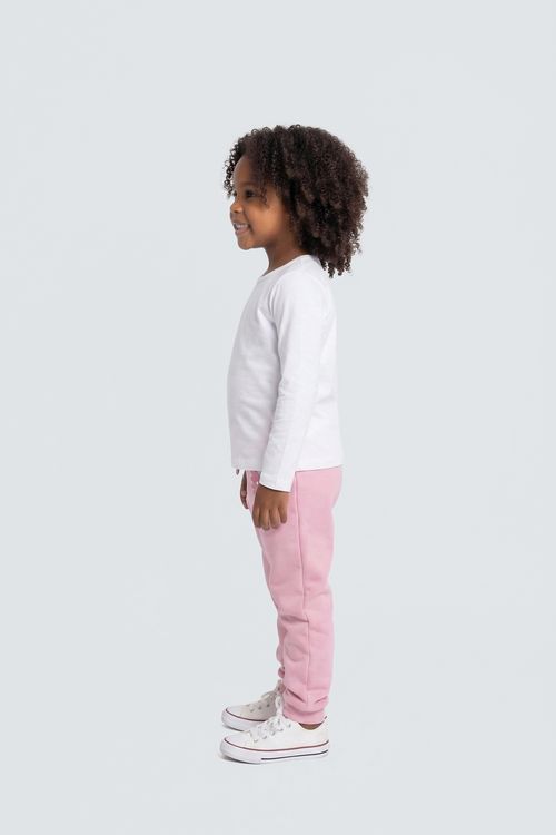 Calça Infantil Menina Rosa Médio