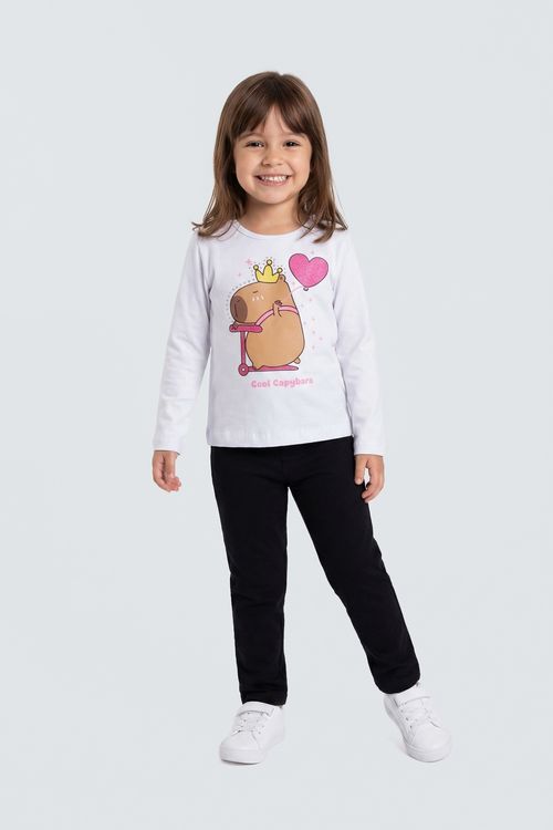 Blusa inf4/8nas cotton silk brc 1 branco