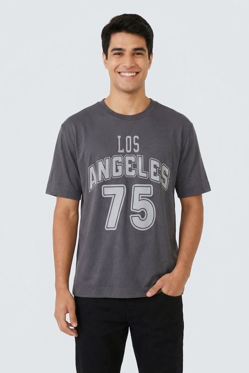Camiseta Masculina Grafite Estampa Los Angeles 75