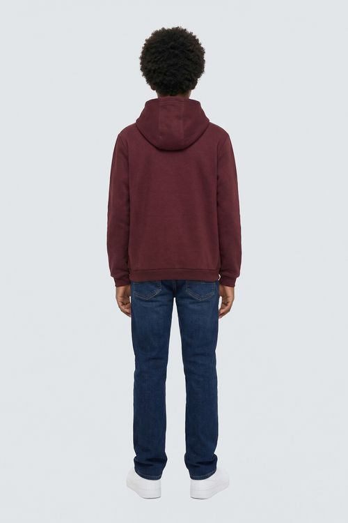 Moletom Masculino Vinho com Capuz