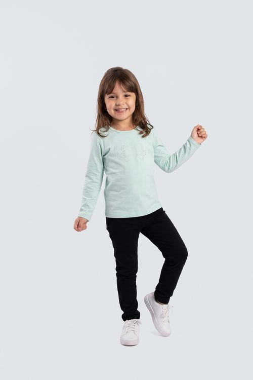 Blusa inf4/8nas cotton silk verde verde claro