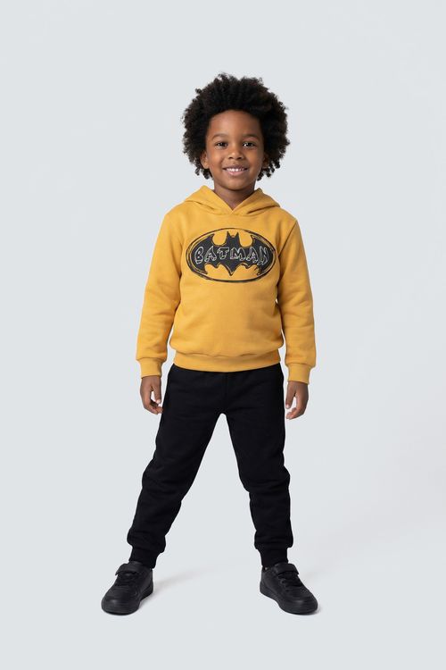 Moletom Infantil Menino Amarelo Batman