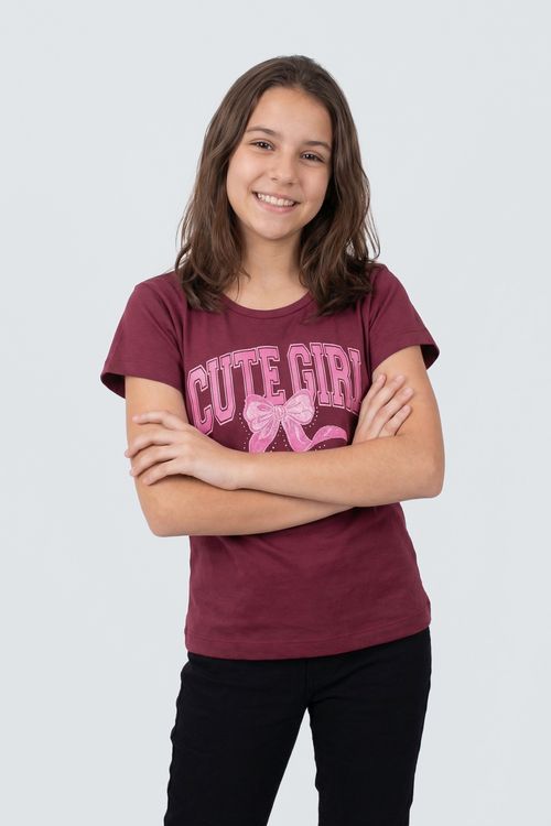 Blusa inf10/16nas silk college vinho
