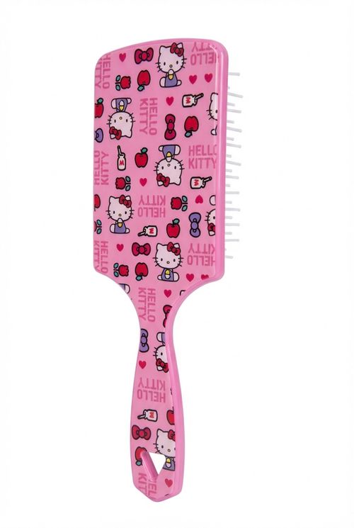 Escova Desembaraçadora Infantil Menina Rosa Claro Hello Kitty