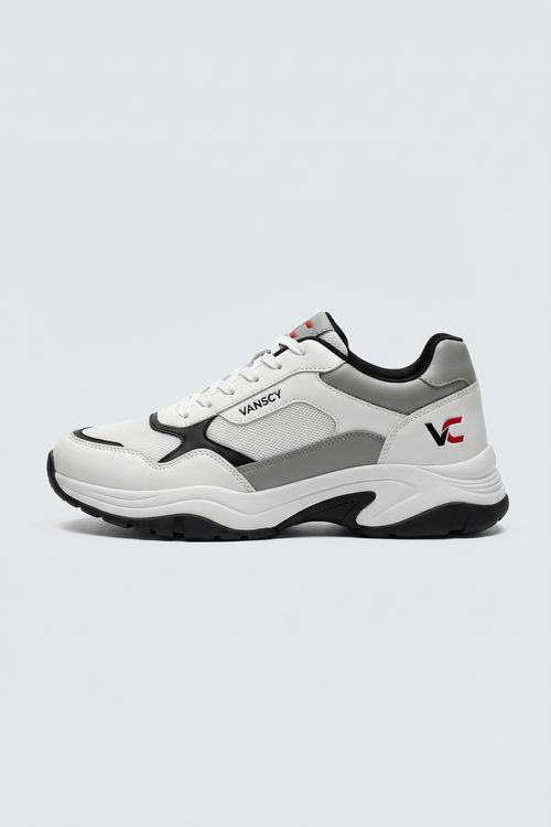 Tênis Masculino Chunky Off White e Cinza