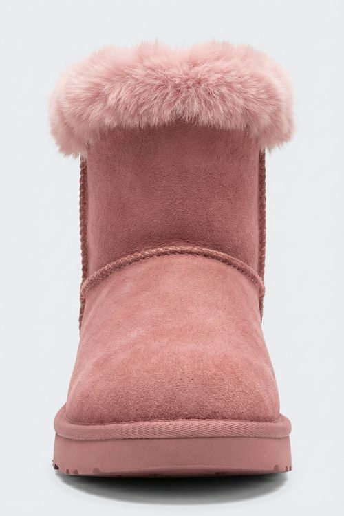 Bota Infantil Menina Rosa Pink Pelo Fofinho