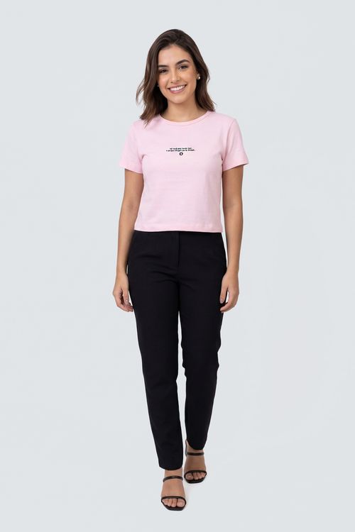 Camiseta Feminina Rosa Claro Estampa IT'S NOT ME, IT'S YOU