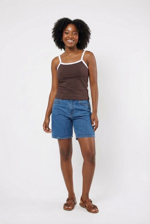 Regata fem fsh promo ffl357 mar alca azu marrom escuro