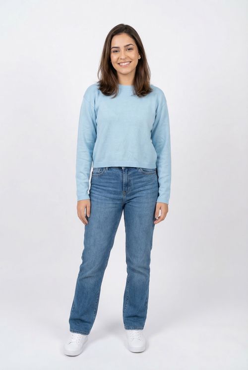 Suéter Feminino Azul Claro