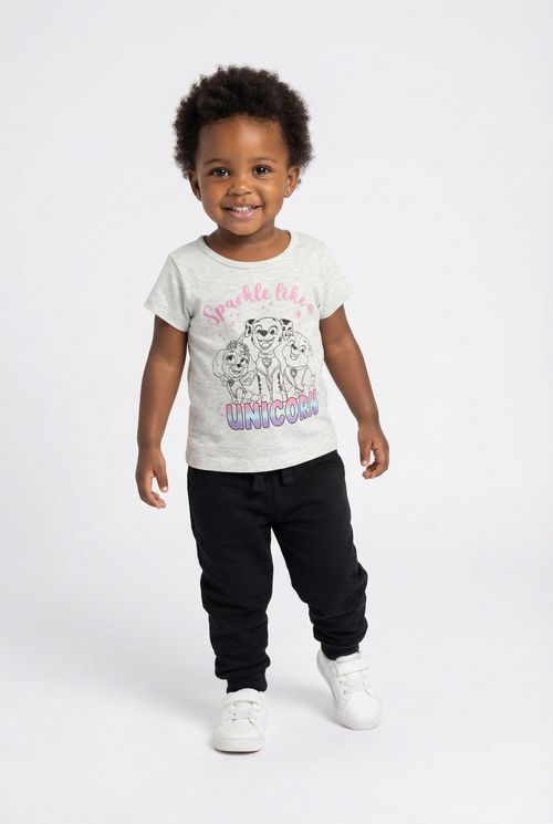 Camiseta m/c 1/3nas patrulha canina mscl mescla