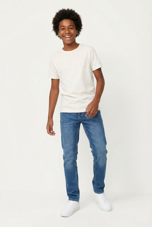 Blusa Infantil Menina Off-White Juvenil Básica