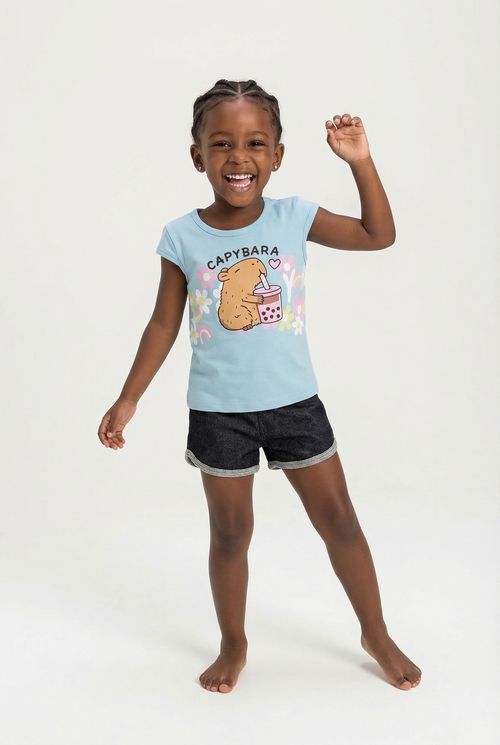 Conj inf 4/8 nas silk capivara azul claro