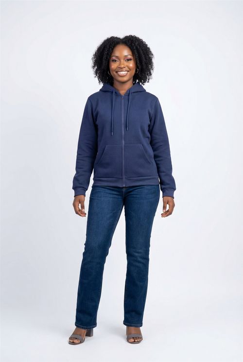 Fem esp fem004c top mol zip capuz mrh azul escuro