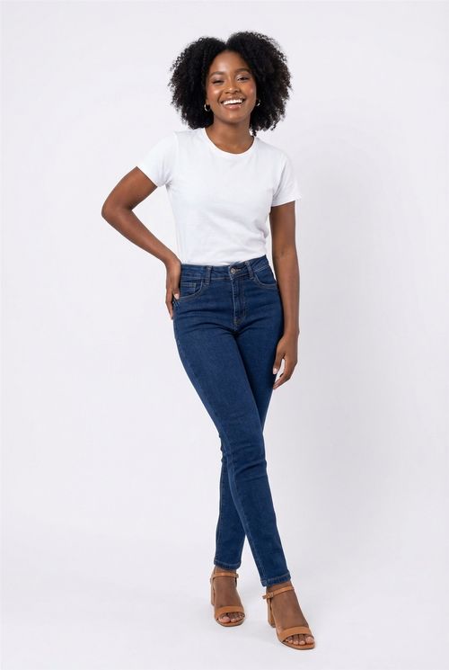 Calca fem swr 281186 jns levbum marmo md jeans azul medio