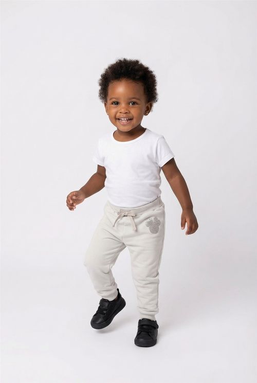 Calca inf 1/3 nas moletom bege bege claro