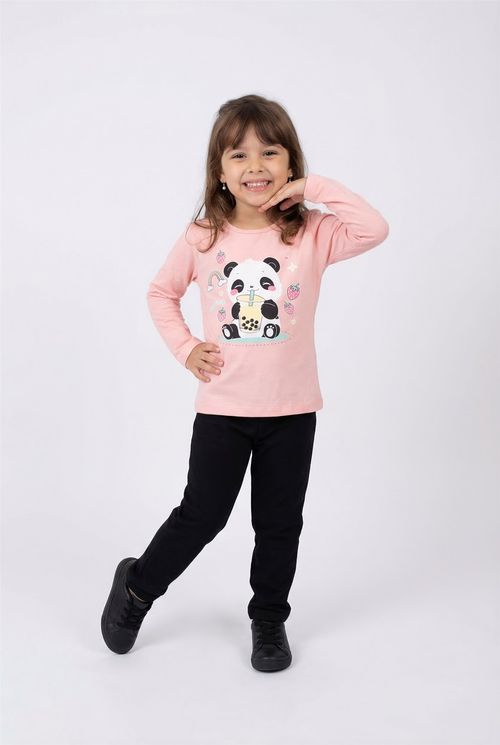 Blusa inf4/8nas cotton silk coral coral