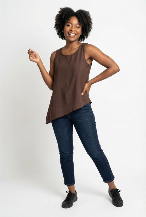 Regata fem city fcal483 ponta longa marr marrom escuro