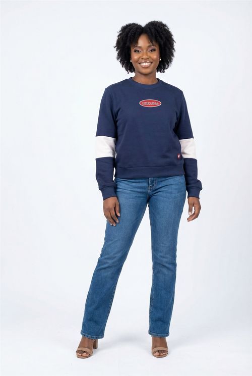 Top moletom fem fsh ffm048 chelsea marin azul escuro