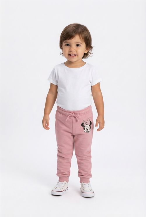 Calça inf 1/3 nas moletom minnie iba334 rosa