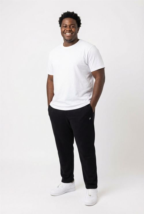 Calça Jogger Masculina Preta com Emblema