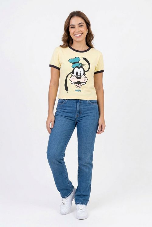 Blusa fem fsh ffl388 cropped pateta amar amarelo claro