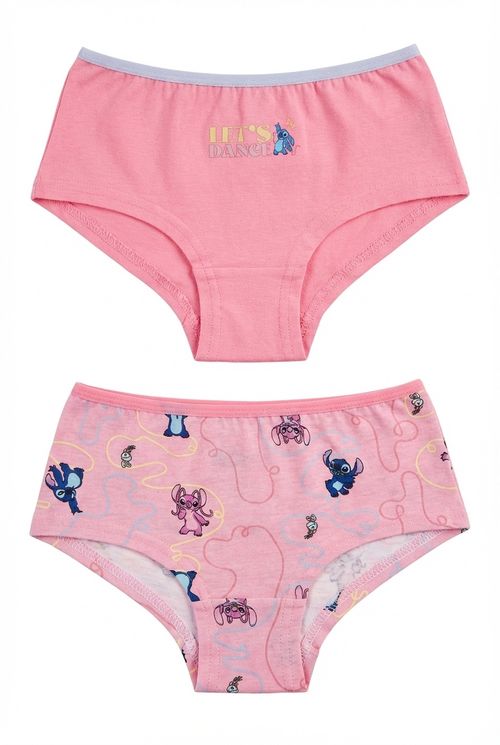 Meias Infantil Menina Rosa Stitch 'Let's Dance'