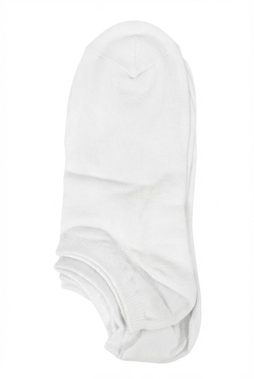 Kit 3 Meias Invisíveis Brancas Modelagem Sapatilha