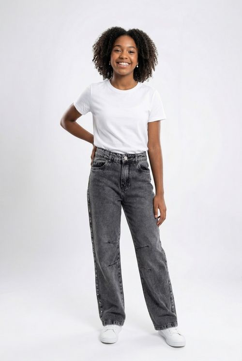 Calca inf10/16 nas jeans black 10934 jeans black