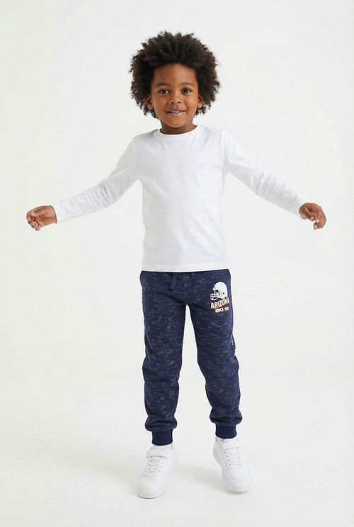 Calça de Moletom Infantil Menino Azul Marinho Arizona