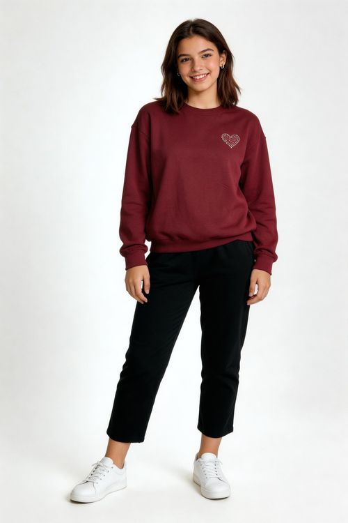 Blusao inf4/8nas careca vinho vinho