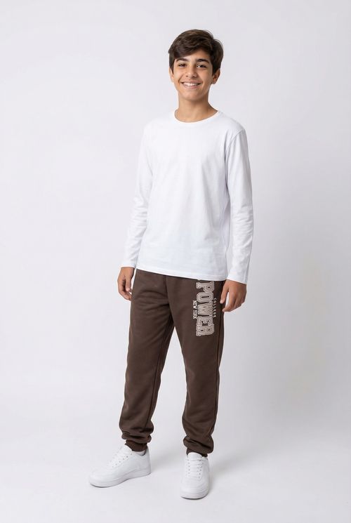 Calca mol 10/16nos lisosilk skate marrom marrom