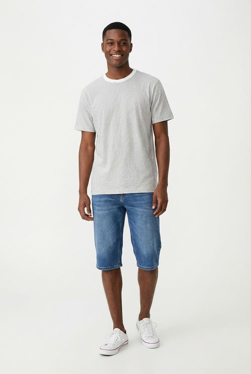 Camiseta masc street silk listras off off white