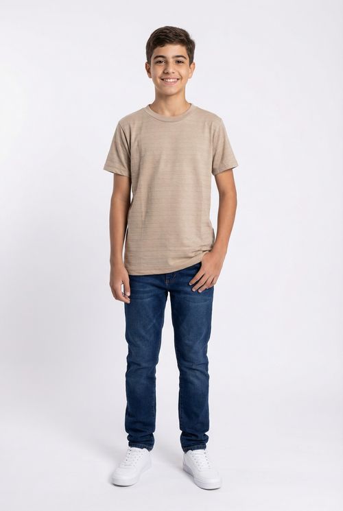 Camisa maq juvo 10/16 nos bege bege