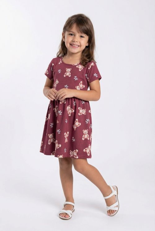 Vest inf 4/8 nas rot ursos vinho vinho