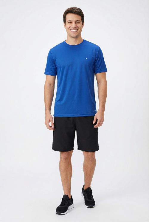 Camiseta Masculina Azul Elétrico