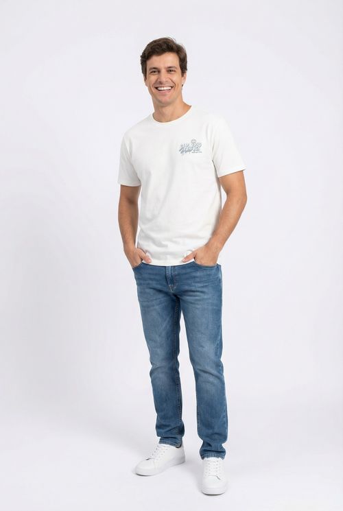 Camiseta masc promo reg silk grafismo of off white