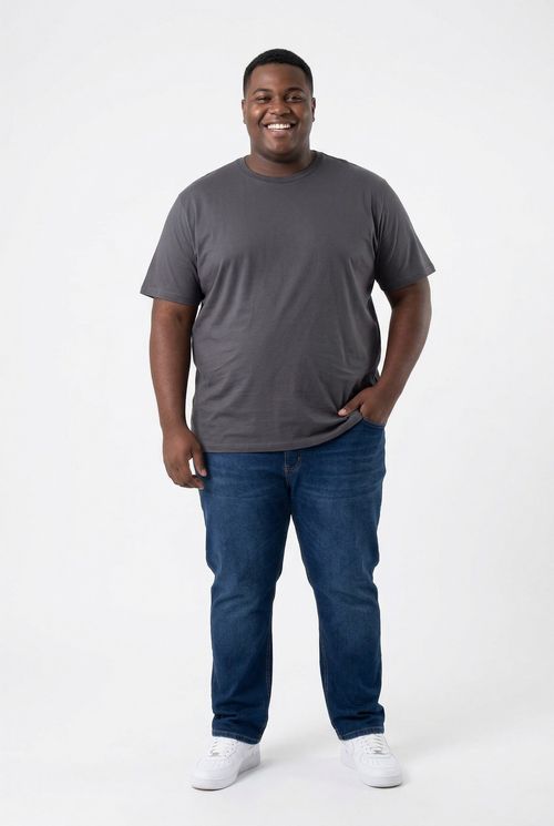 Camiseta Masculina Chumbo Escuro