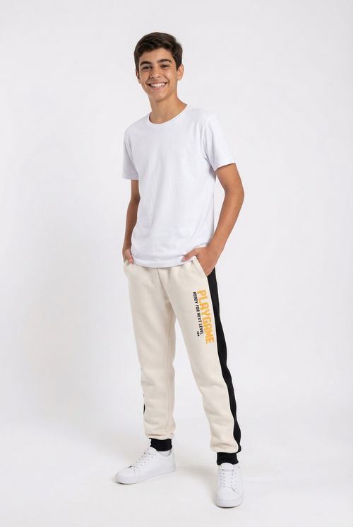 Inf 10/16 nos ija094 calça mol bege/pto bege claro