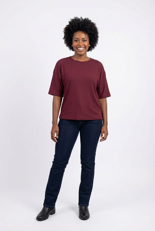 Blusa Feminina Vinho Canelada