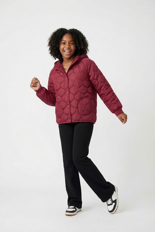 Inf 10/16 nas ivj010 jaqueta matelasse vermelho escuro